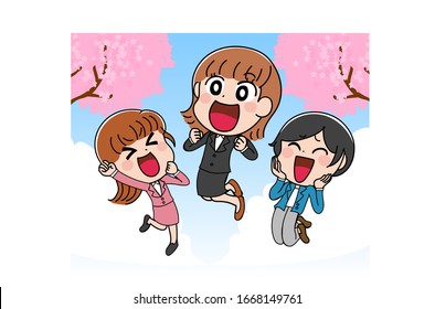 新入社員 日本人 のイラスト素材 画像 ベクター画像 Shutterstock