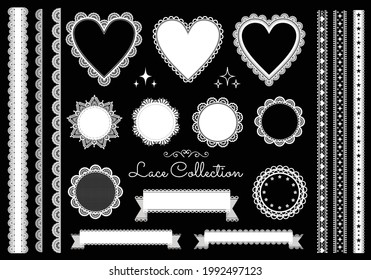Material de ilustración del diseño de encaje
