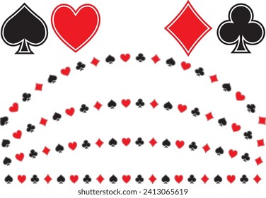 Illustration material of playing cards