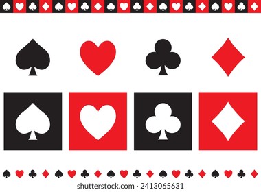 Illustration material of playing cards