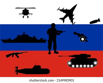 Illustrationsmaterial der russischen Armee.