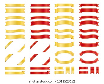 Illustration material of ribbon