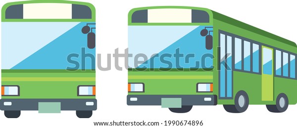 \
Illustration material of route\
bus