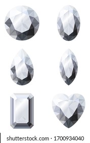 Material de ilustración de una joya brillante