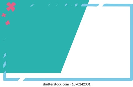 
It is an illustration material of a simple and cute background