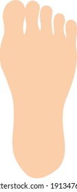 Illustration material of simple sole