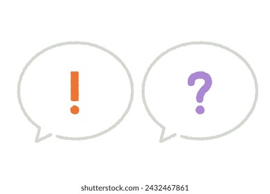 Illustrationsmaterial aus einfacher Sprache und Überraschungsquestzeichen