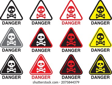 Illustration material for skeleton signs