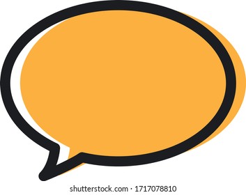 Illustration material of the speech bubble.