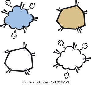 Illustration material of the speech bubble.
