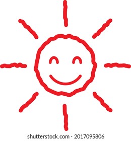 Illustration material of the sun