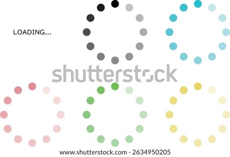 Illustration material that can be used to express the loading of smartphones and computers