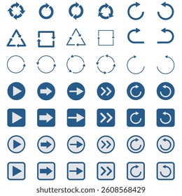Illustration material: Various arrow illustration set
