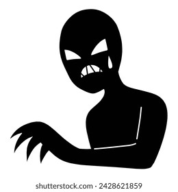 Illustration material of villain image