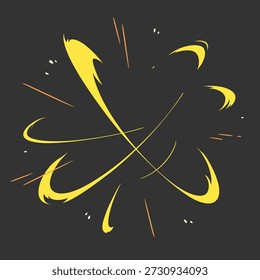 Illustrationsmaterial mit gelbem Umgebungseffekt