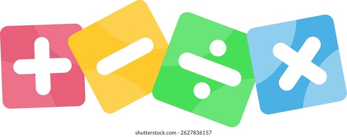 Ilustración de la Imagen de ícono de signo de matemáticas