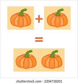 Illustration of mathematical operation addition