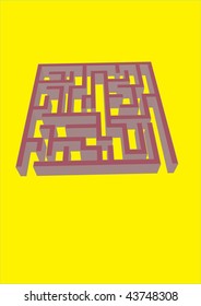 illustration of maze