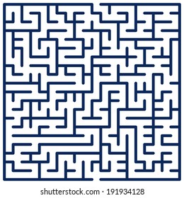 Illustration of the maze for leisure