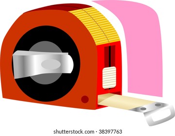 Illustration of a measuring tape	
