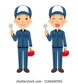 Illustration of a mechanic.