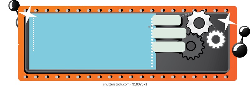 illustration of mechanical device interface with gears