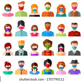 illustration of medical background people wearing mask showing prevention from deadly Novel Coronavirus 19 epidemic outbreak