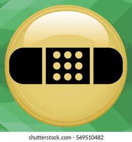 illustration of medical bandage in different shape