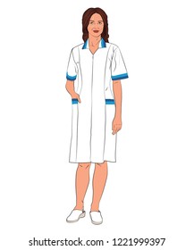 The illustration of medical clothes