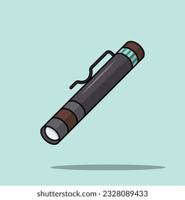 The Illustration of Medical Flashlight