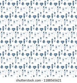 illustration of medical icon pattern vector background
