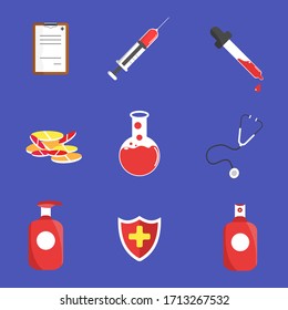 illustration medical icons set idea