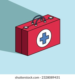 The Illustration of Medical Kit