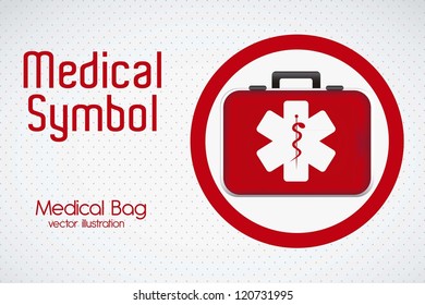 Illustration of Medical Logo Vector, in red color, vector illustration