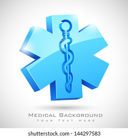 illustration of medical symbol with serpent and stick