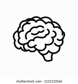 Illustration Medical Vector Icon Human Brain Stock Vector (Royalty Free ...