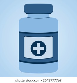 Illustration of Medicine Bottle for Medical Equipment