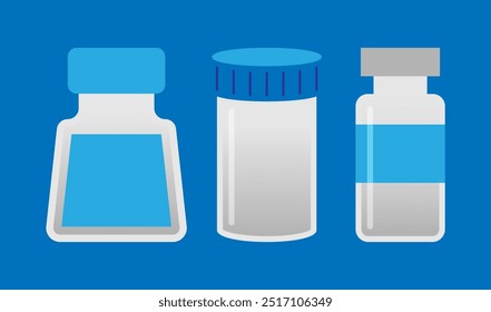 Illustration of medicine bottle vector flat. Health illustration, Bottle illustration