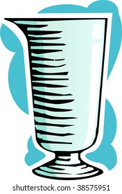 Illustration of medicine with syrup	