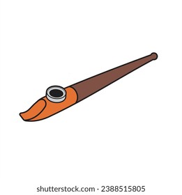 illustration of medwakh, a small smoking pipe of Arabic origin.