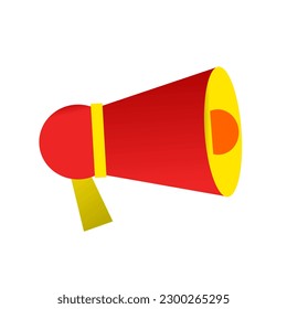 Illustration of megaphone for commercial promotion or decoration work