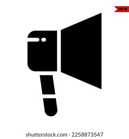 illustration of megaphone glyph icon