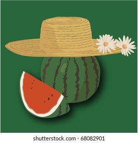 illustration of melon
