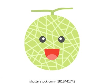 Ilustración de un personaje de melón.
