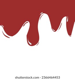 Ilustración de chocolate fundido para el diseño de vectores de fondo