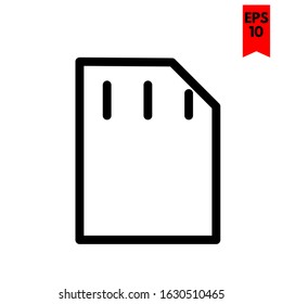 illustration of memory flat icon