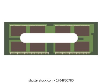 Illustration of memory for personal computer