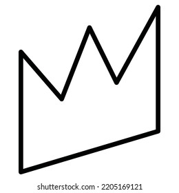 Illustration of memphis line icon