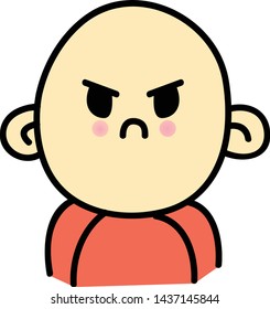 illustration of men angry flat design