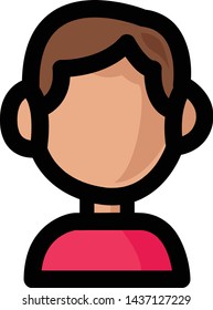 illustration of men avatar character flat design